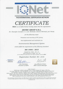 izotec - tamplarie pvc - iso 14001