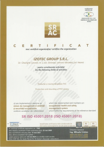 izotec - tamplarie pvc - iso 45001