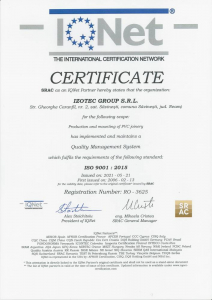 izotec - tamplarie pvc - iso 9001